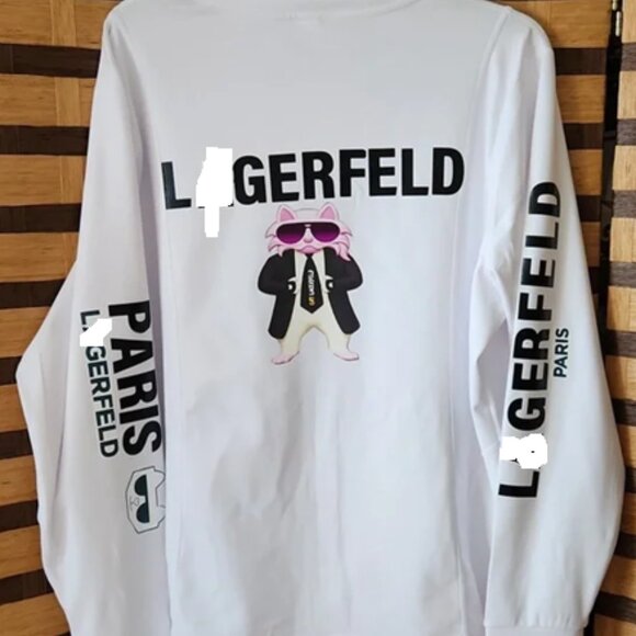 Handmade NWT White Grqphic Zip-Up Jacket - Picture 1 of 9